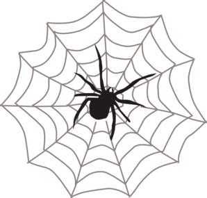 Spider With Web Clip Art at Clker.com - vector clip art online, royalty ...