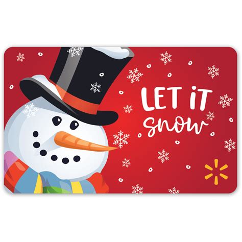 Festive Snowman Walmart Gift Card - Walmart.com - Walmart.com