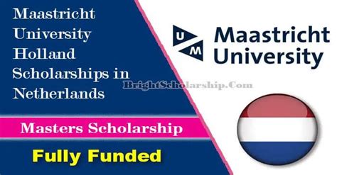 Maastricht University Holland Scholarships 2023 in Netherlands