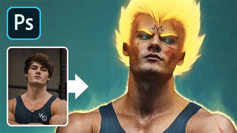 How to transform into a Super Saiyan – Photoshop Tutorial - YouTube