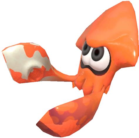 S1 Orange Inkling in Squid Form by TransparentJiggly64 on DeviantArt