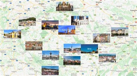 Cities map of Czech Republic - OrangeSmile.com