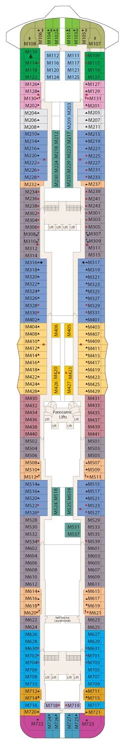 Regal Princess deck plans - Cruiseline.com