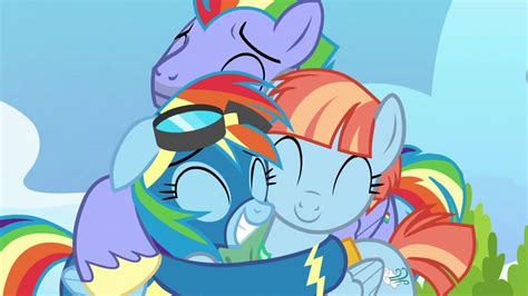 Rainbow dash hugs her parents Blank Template - Imgflip