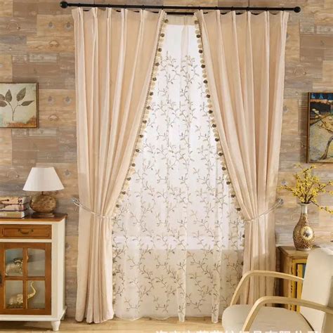 2018 new luxury double sided chenille curtain living room solid color curtain bedroom modern ...