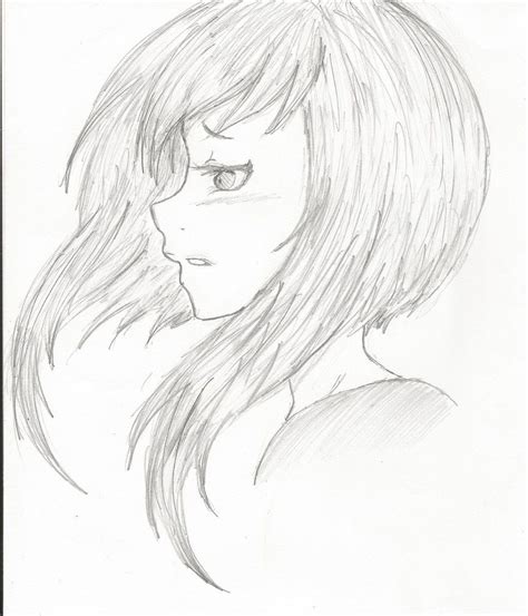 Manga girl hair side view, eyes side view | Anime and Manga ~ Drawing | Anime girl drawings ...