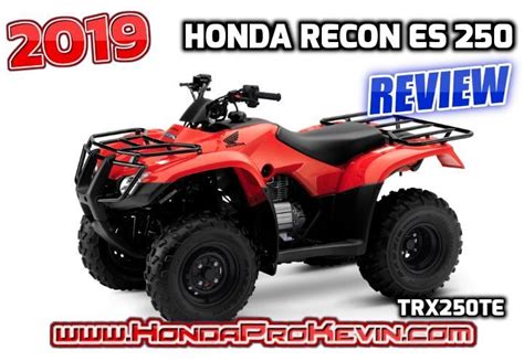 2019 Honda Recon ES 250 ATV Review / Specs & Features | TRX250TE ...