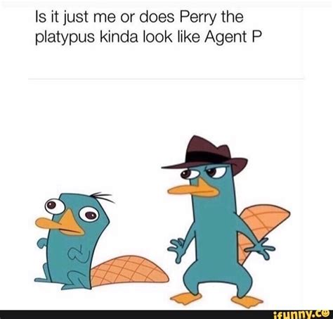 Is it just me or does Perry the platypus kinda look like Agent P ...