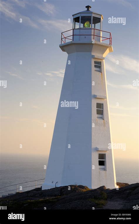 Sunrise At The Newer Cape Spear Lighthouse Newfoundland Stock Photo - Alamy