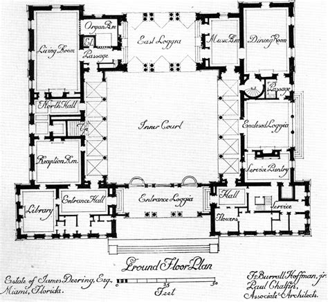 Spanish Villa Floor Plans Courtyard - floorplans.click