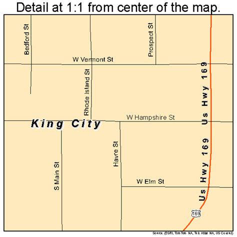 King City Missouri Street Map 2938774