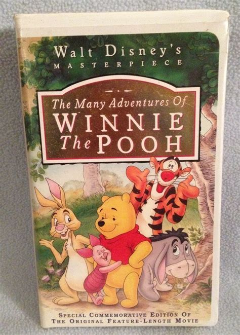 The Many Adventures of Winnie the Pooh 1996 VHS Classic Walt Disney ...