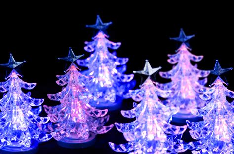 Photo of pink LED christmas trees | Free christmas images