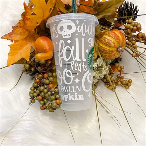 Halloween Starbucks Cup Venti Tumbler With Lid and Straw | Etsy