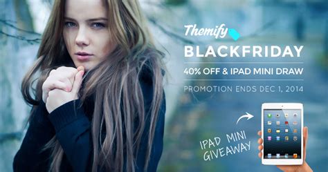 Black Friday 40% SALE & iPad Mini Giveaway! • Themify