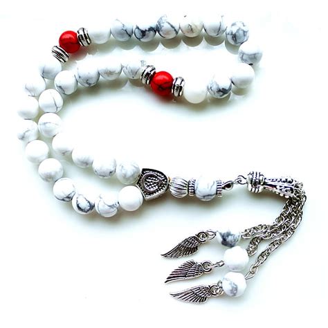 Howlite Stone Muslim Prayer Beads | Tasbeeh Beads | Muslim Jewellery World