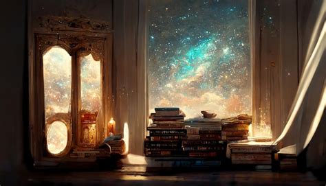 Fantasy Library Wallpaper