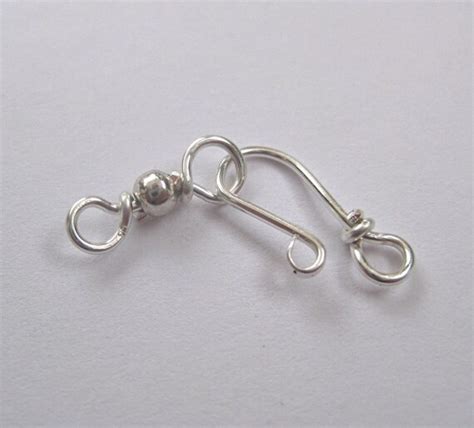 Silver jewelry clasps handmade findings set by SunshineDayCrafts