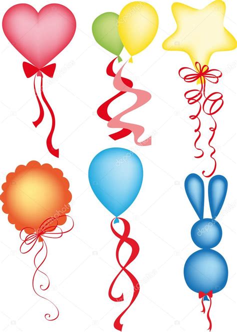 Balloon different shapes and colors — Stock Vector © Escada #3933219