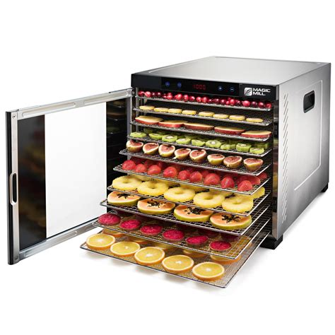 Magic Mill Food Dehydrator Machine 11 Stainless Steel Trays MFD-1010 – Royaluxkitchen