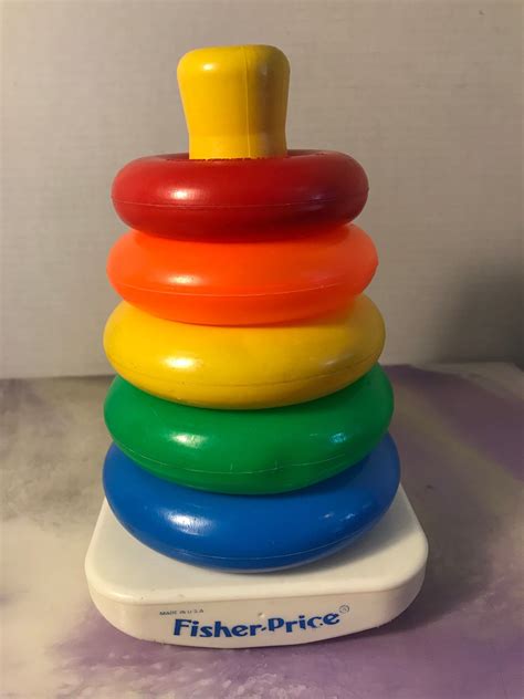 Vintage FISHER PRICE Rock A Stack 1050 Stacking Rings Toy USA - Etsy ...