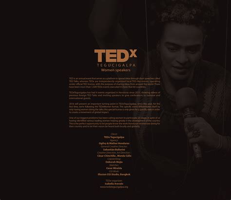 TEDx "Women speakers" on Behance