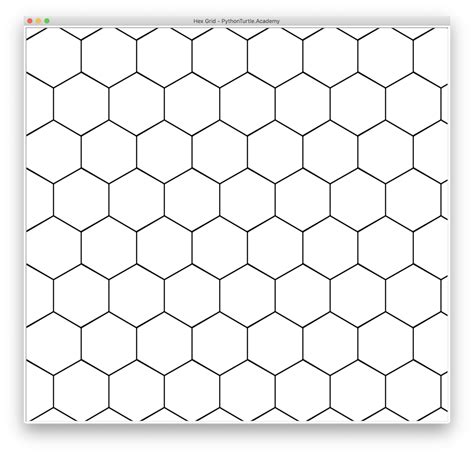 Printable Hexagon Grid