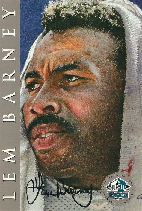 Autographed Lem Barney Ron Mix Hall of Fame Card - Main Line Autographs