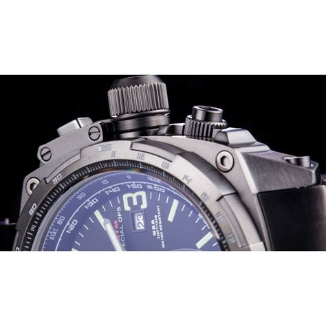 MTM Special Ops Cobra Watch Black Titanium/Gray/Titanium Band – Sportique