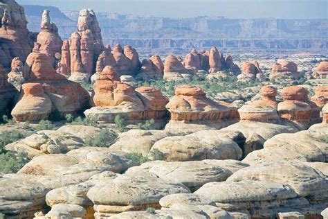 The Needles rock formations, Canyonlands National Park, Utah, USA - Stock Photo - Dissolve