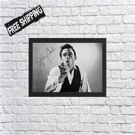 Johnny Cash Signed Autographed Poster Photo Music Memorabilia | Etsy