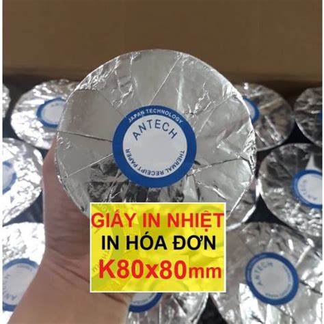 Giấy in nhiệt , giấy in bill , in hóa đơn Khổ 80x45 | Shopee Việt Nam