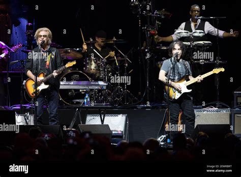 MIAMI, FLORIDA - JUNE 7: Daryl Hall and John Oates perform during Daryl ...