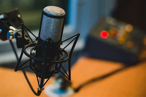 microphone, audio, recording, podcast, music, radio, input device, technology | Piqsels