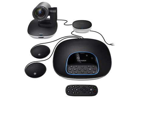 Logitech | Logitech Group Camera | Speakerphone with Expansion Mics | Large Room | 960-001060