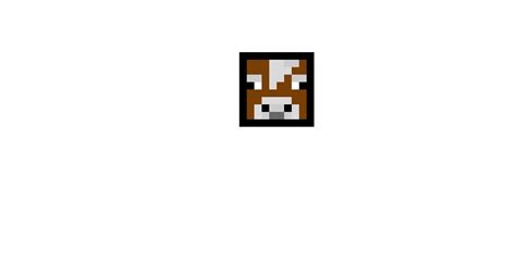 Minecraft face cow pixel art