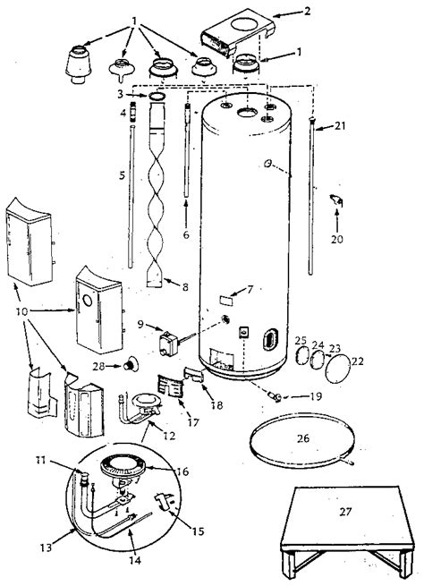 Rheem 40 Gallon Electric Water Heater Wiring Diagram Rheem Heaters Rkma ...