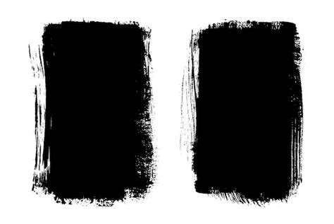 Premium Vector | Abstract black grunge brush strokes isolated