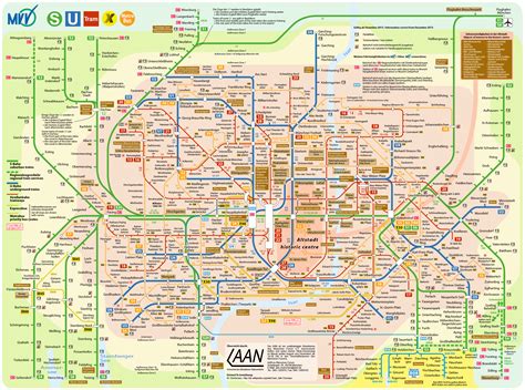 MVG München Verkehrsnetz | Map, Munich, Transit map