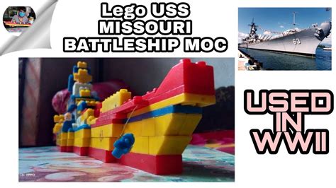 LEGO USS MISSOURI BATTLESHIP MOC |FIRST BATTLESHIP MOC| - YouTube