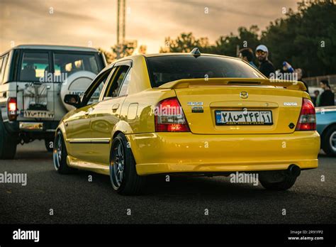 mazda 323 speed protege Stock Photo - Alamy