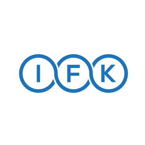 IFK letter logo design on white background. IFK creative initials letter logo concept. IFK ...