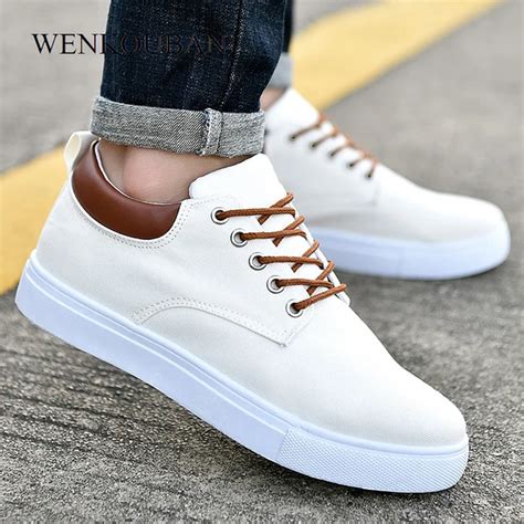 Designer Canvas Sneakers Men Vulcanize Shoes Autumn Platform Shoes ...