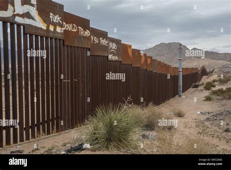 Border Wall on USA-Mexico border between Ciudad Juarez, Chihuahua and ...