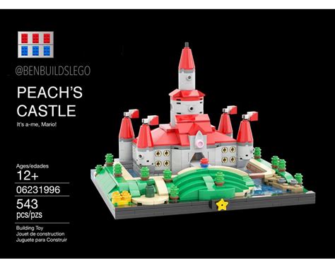 LEGO MOC Peach's Castle by benbuildslego | Rebrickable - Build with LEGO