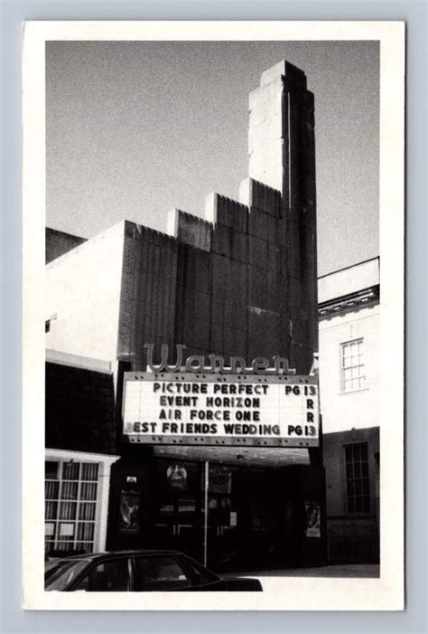 Warner Movie Theater Marquee Event Horizon & Air Force 1 RPPC Ridgewood ...