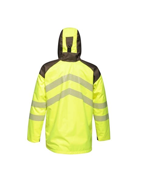 Regatta Mens Hi-Vis Waterproof Reflective Parka Jacket | Crossroads