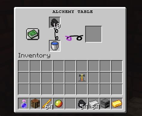 Add the Alchemy Table in the Nether Update, to turn coal into gold ...