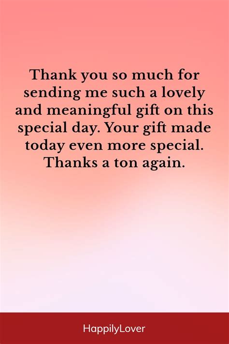 Heartfelt Thank You Messages for Gifts: Expressing Gratitude and Appreciation