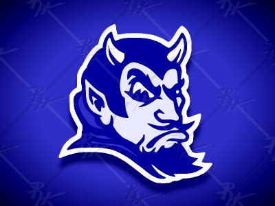 Vintage Style Duke Blue Devil Mascot by Ross Hettinger on Dribbble